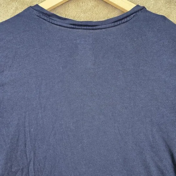 Polo Ralph Lauren T-Shirt Men's Size L Red Pony Logo Short Sleeve Blue - Picture 8 of 10